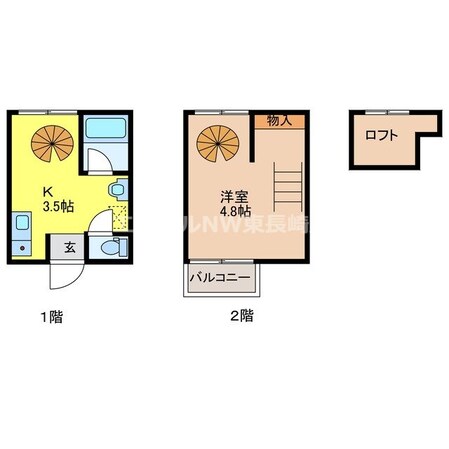 シャインS天神の物件間取画像